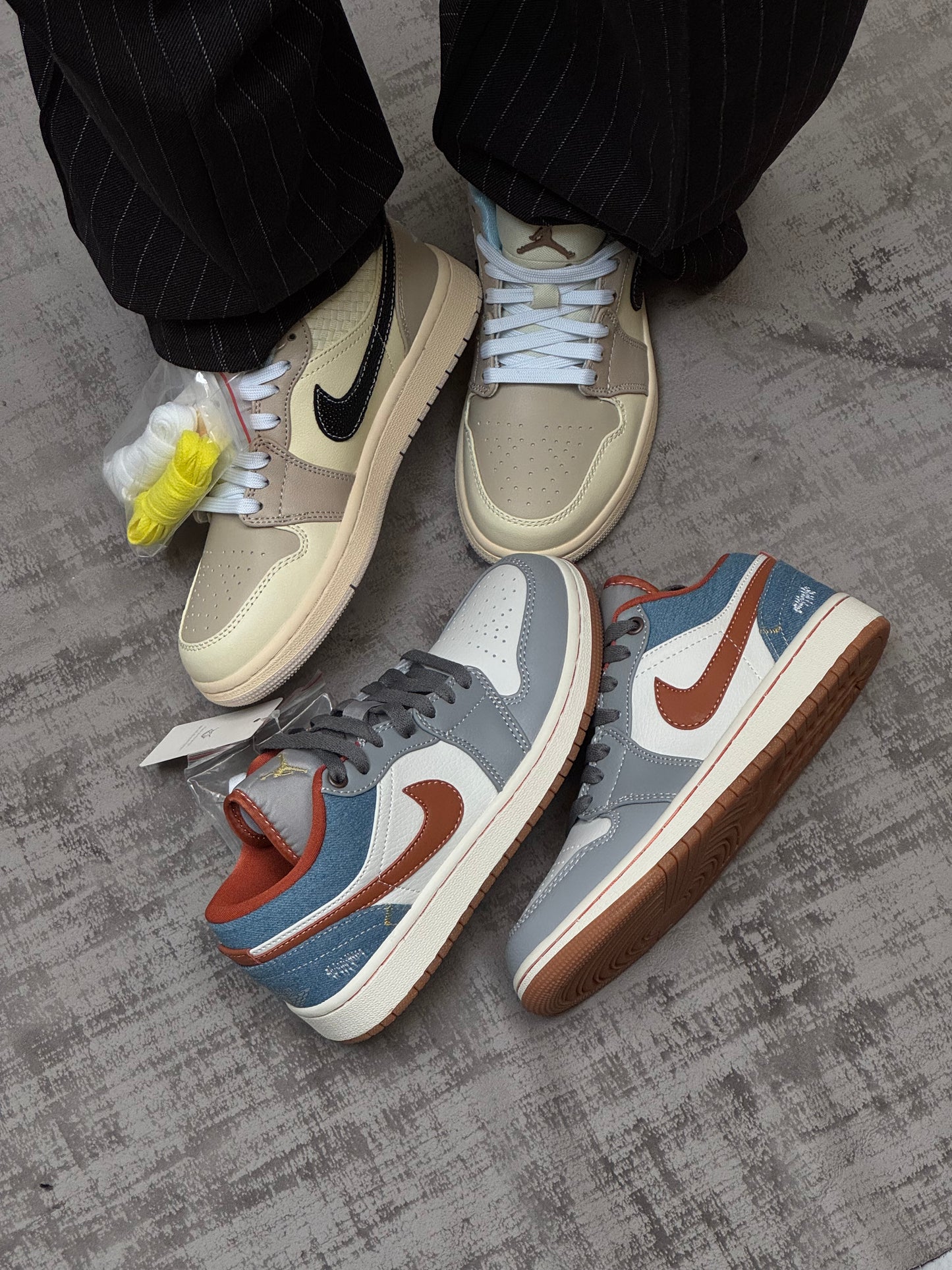 Air Jordan 1 Low Phantom Denim & SANDDRIFT