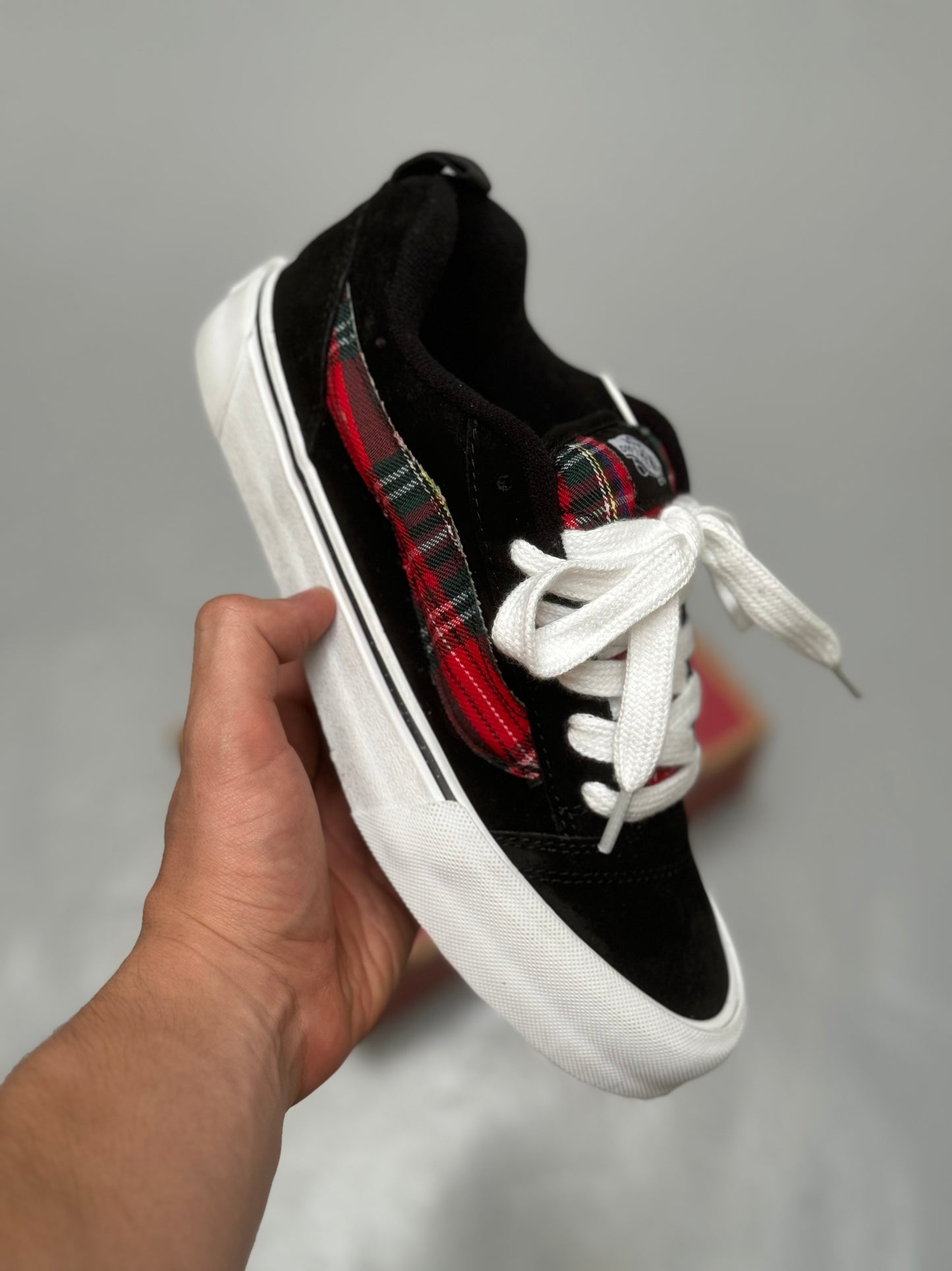 Vans Knu Skool Rave Plaid Black