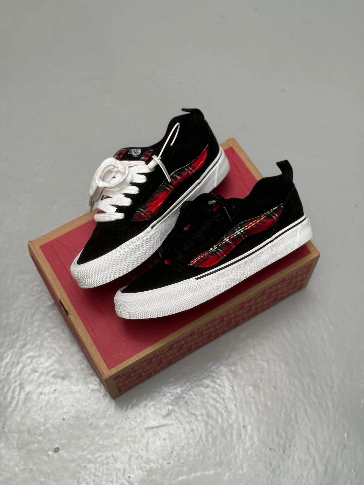 Vans Knu Skool Rave Plaid Black