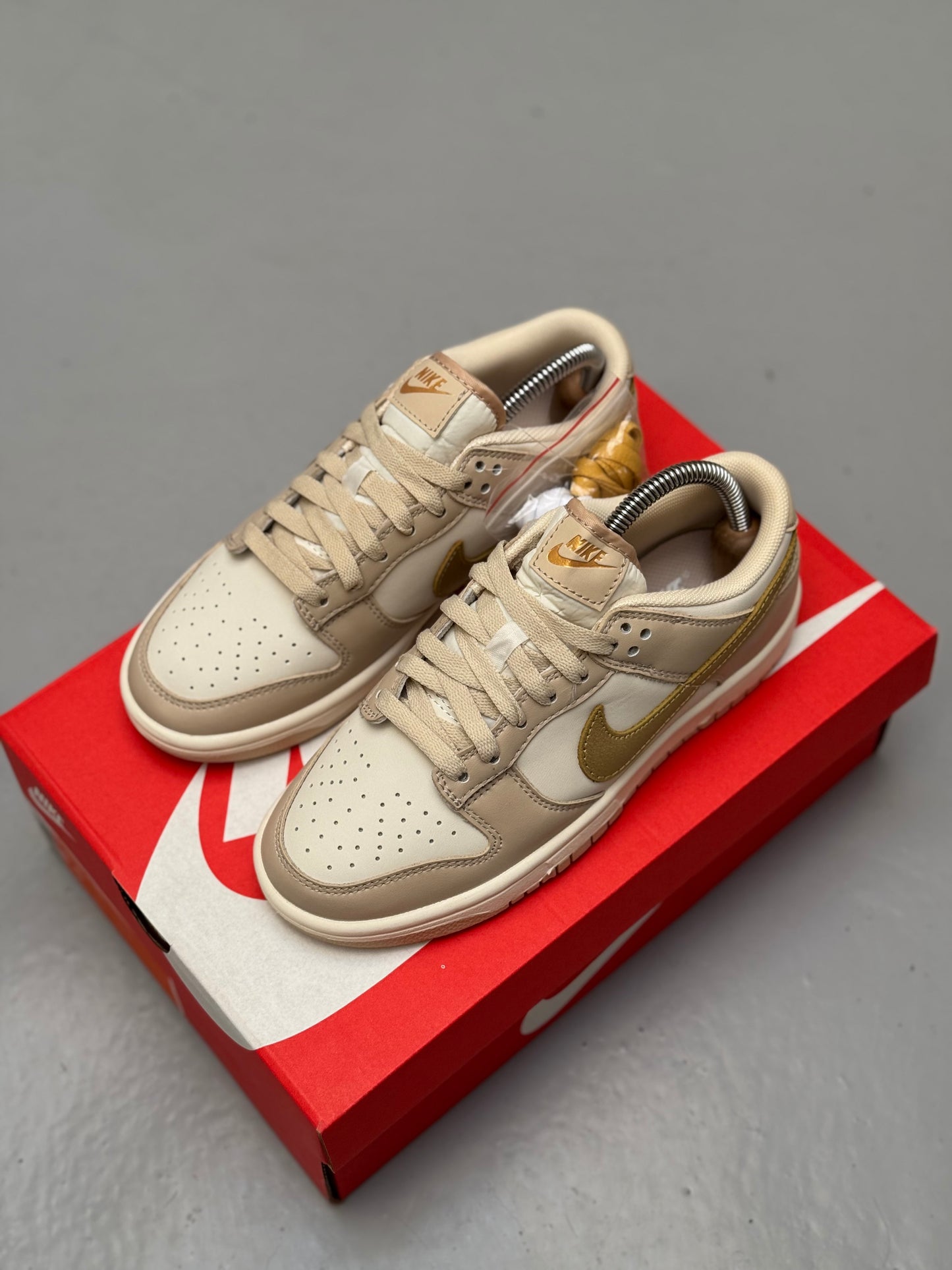 Nike Dunk Low Gold Swoosh