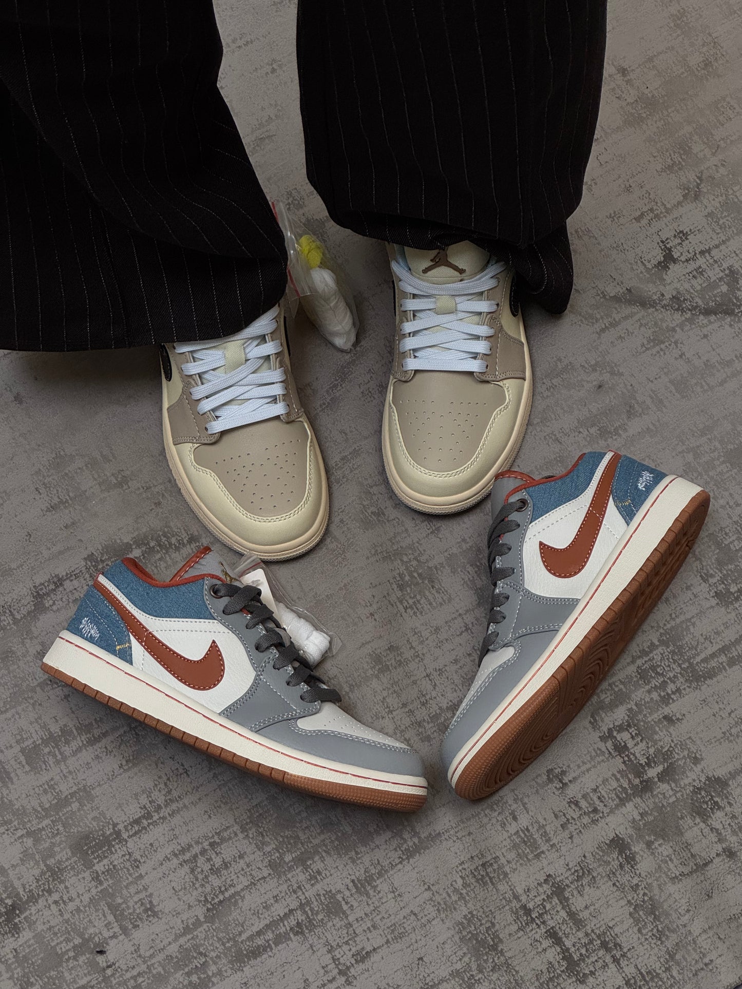 Air Jordan 1 Low Phantom Denim & SANDDRIFT