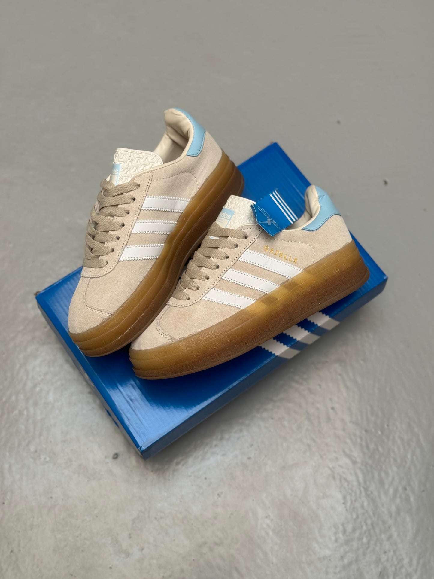 Adidas Gazelle Bold Wonder White Clear Sky
