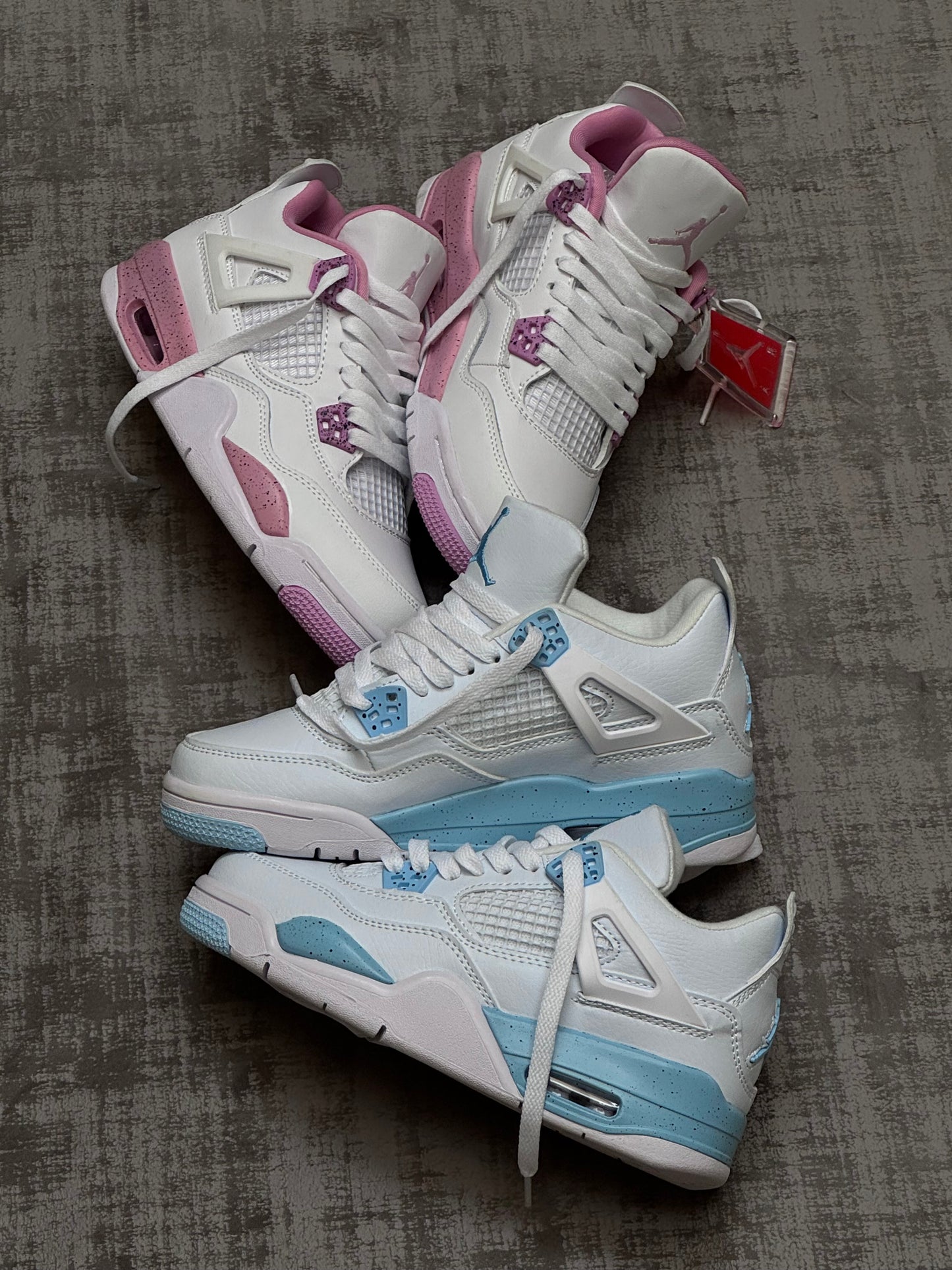 Air Jordan Retro 4 x Blue - Pink