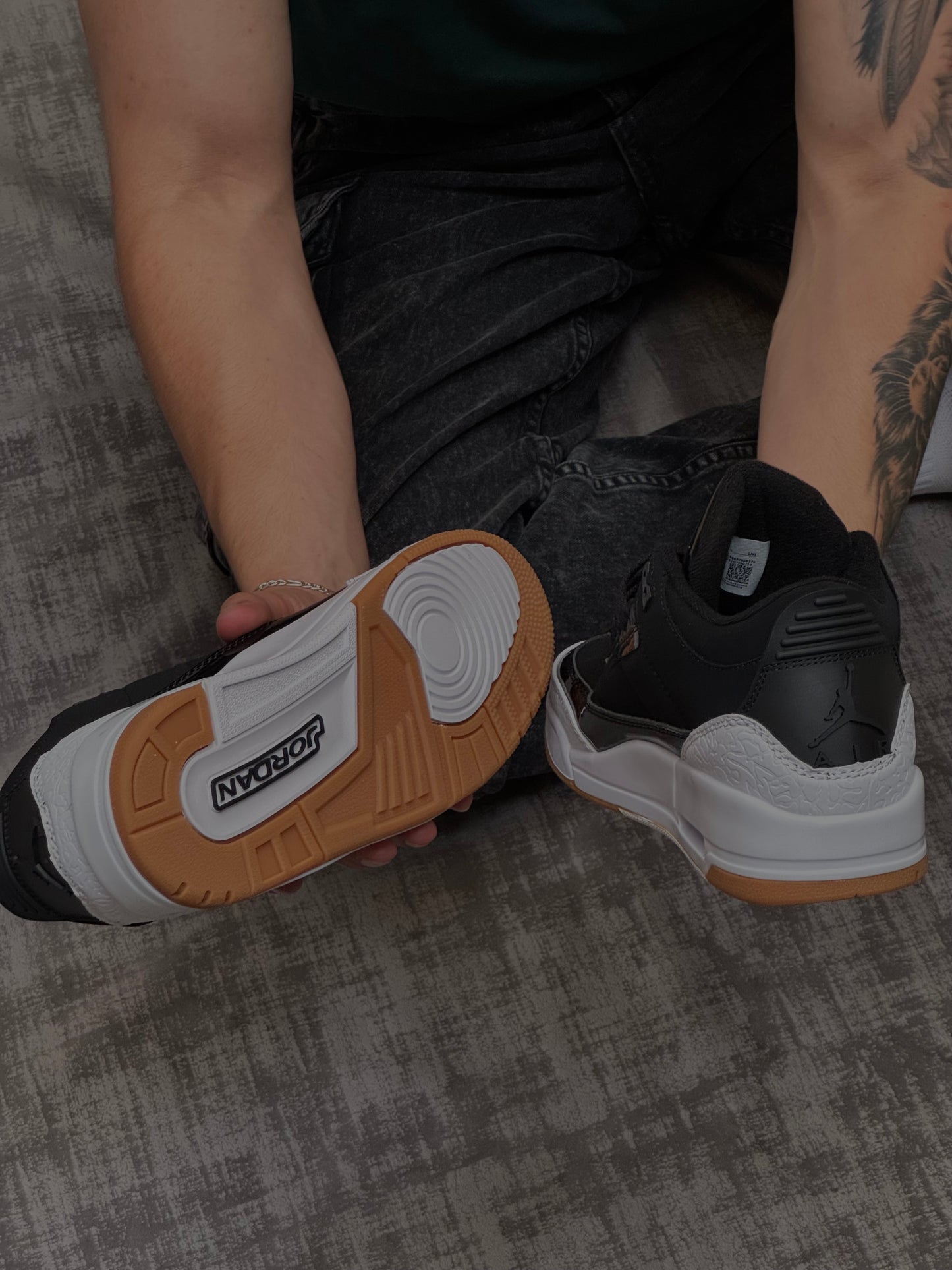 Air Jordan 3 Retro ''Black White'' GS