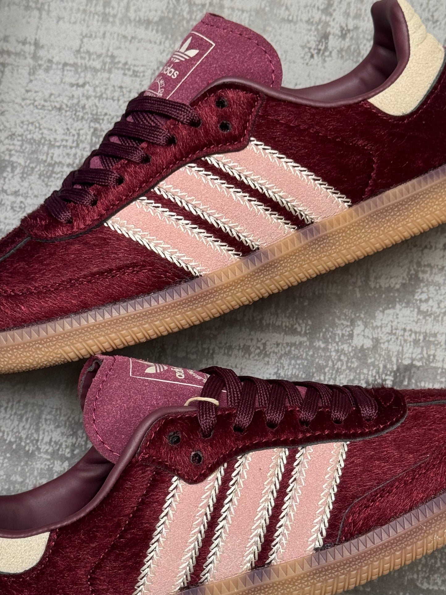Adidas Samba OG “Maroon Sand Strata Pony”
