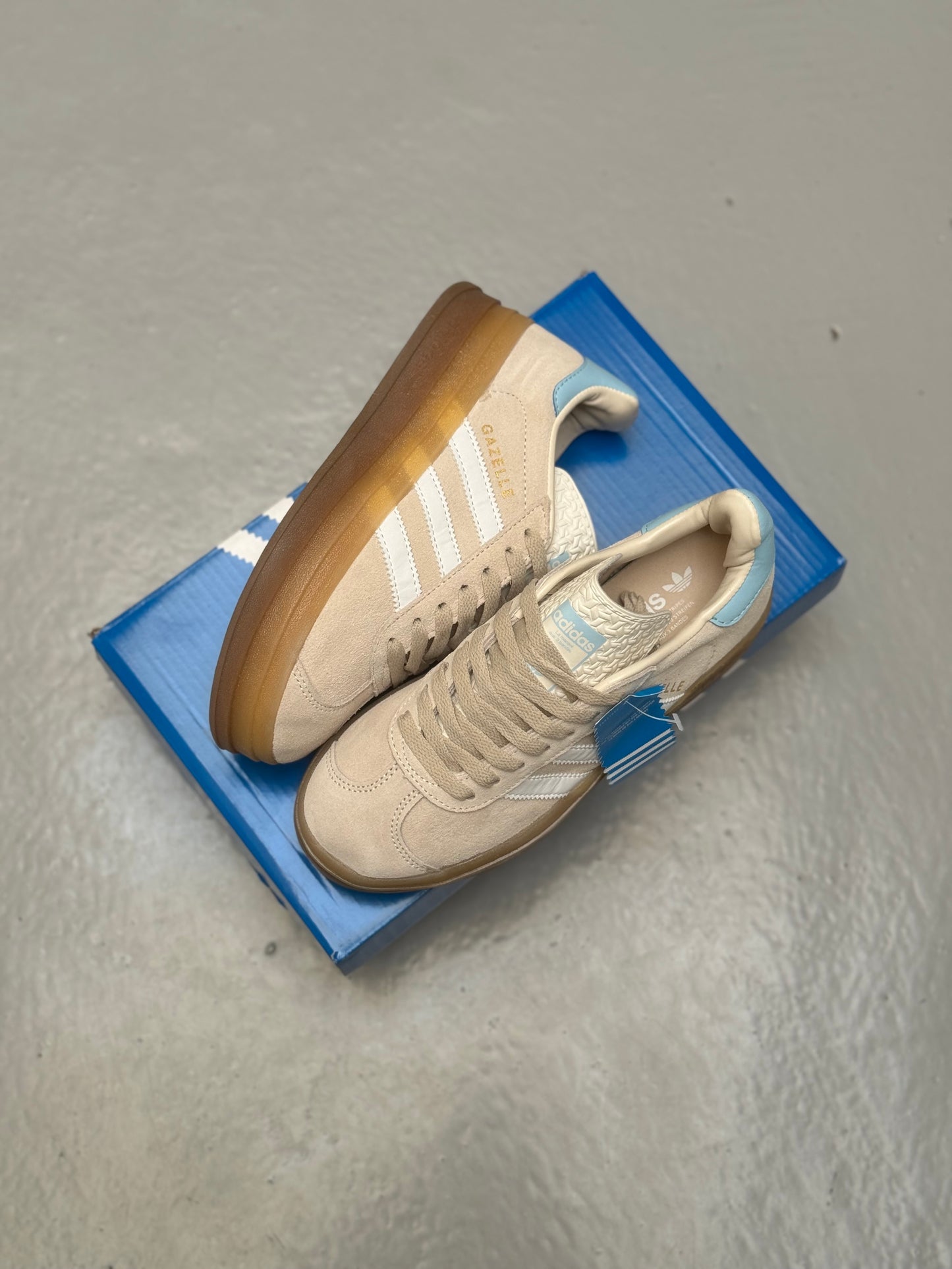 Adidas Gazelle Bold Wonder White Clear Sky