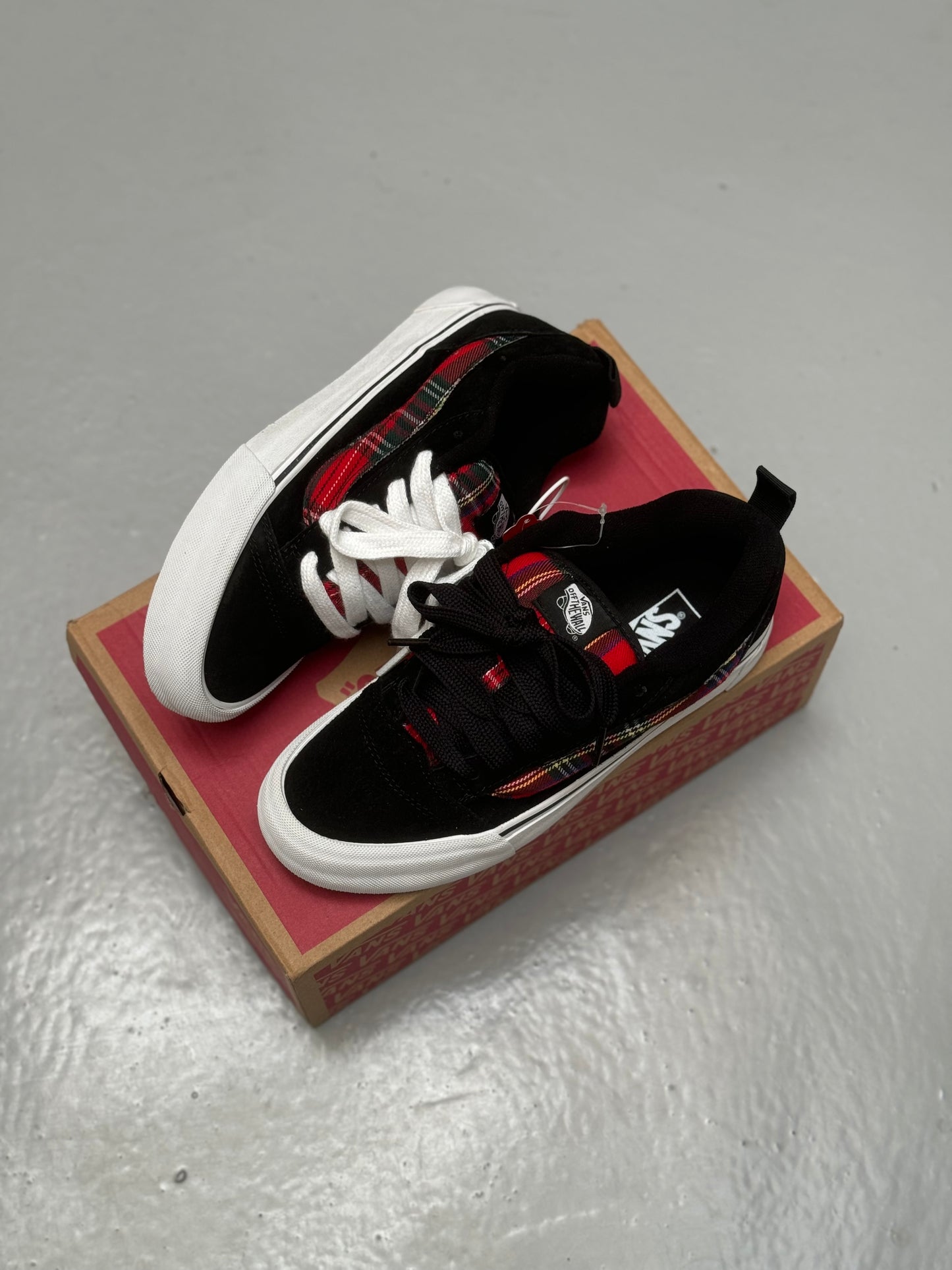 Vans Knu Skool Rave Plaid Black