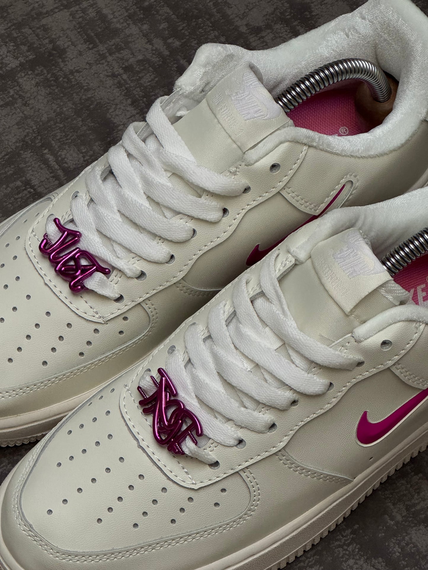 Nike Air Force One Just Do It Metallic Pink