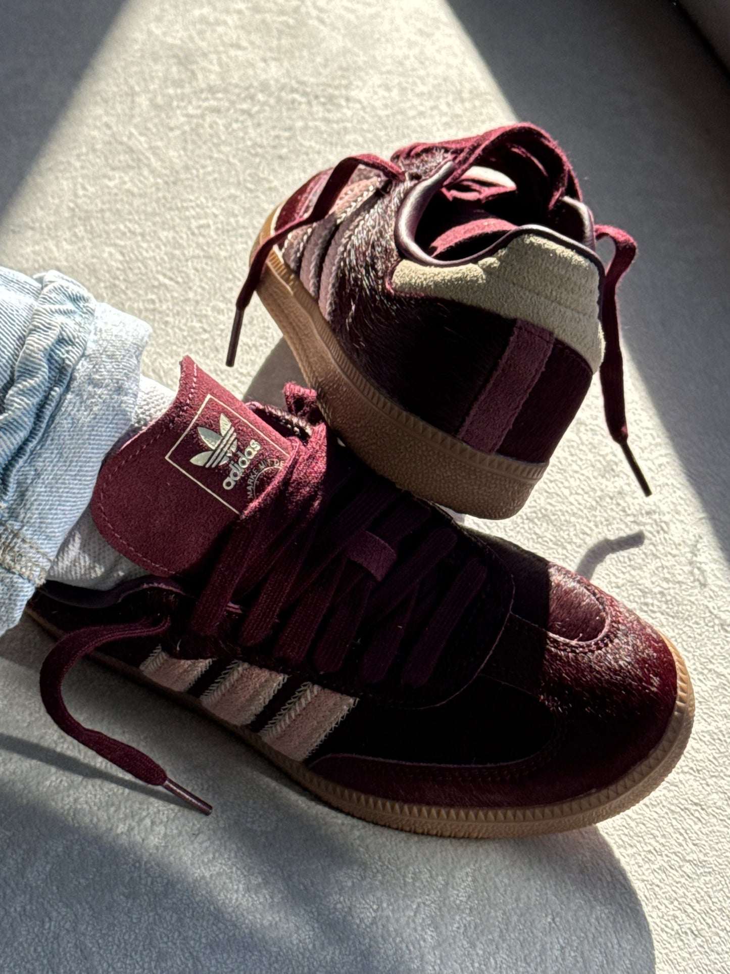 Adidas Samba OG “Maroon Sand Strata Pony”