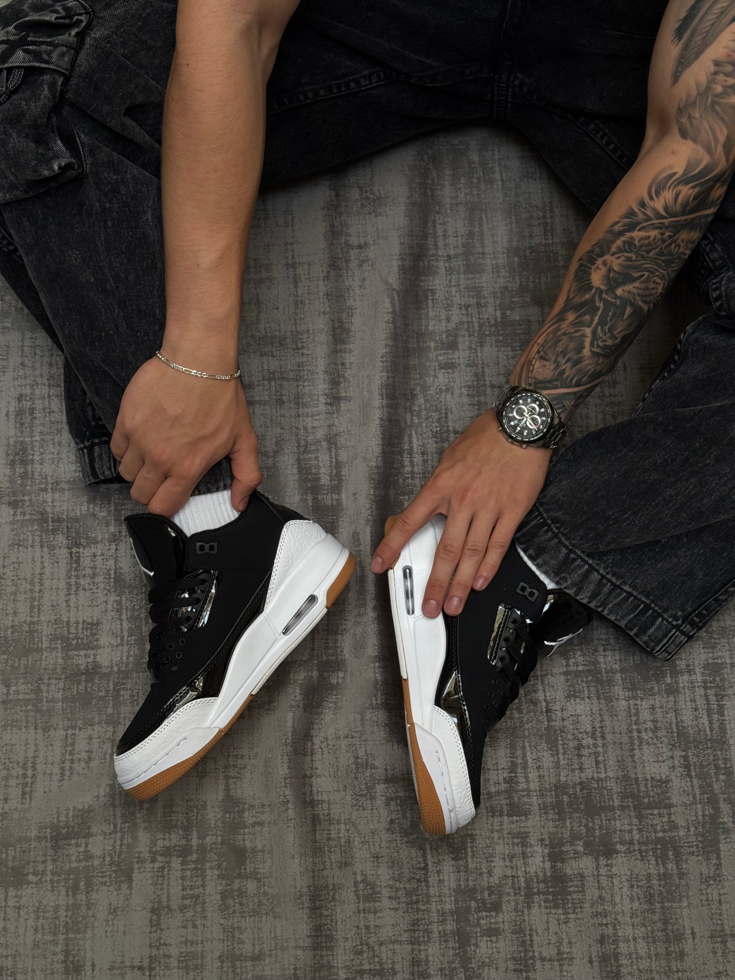 Air Jordan 3 Retro ''Black White'' GS