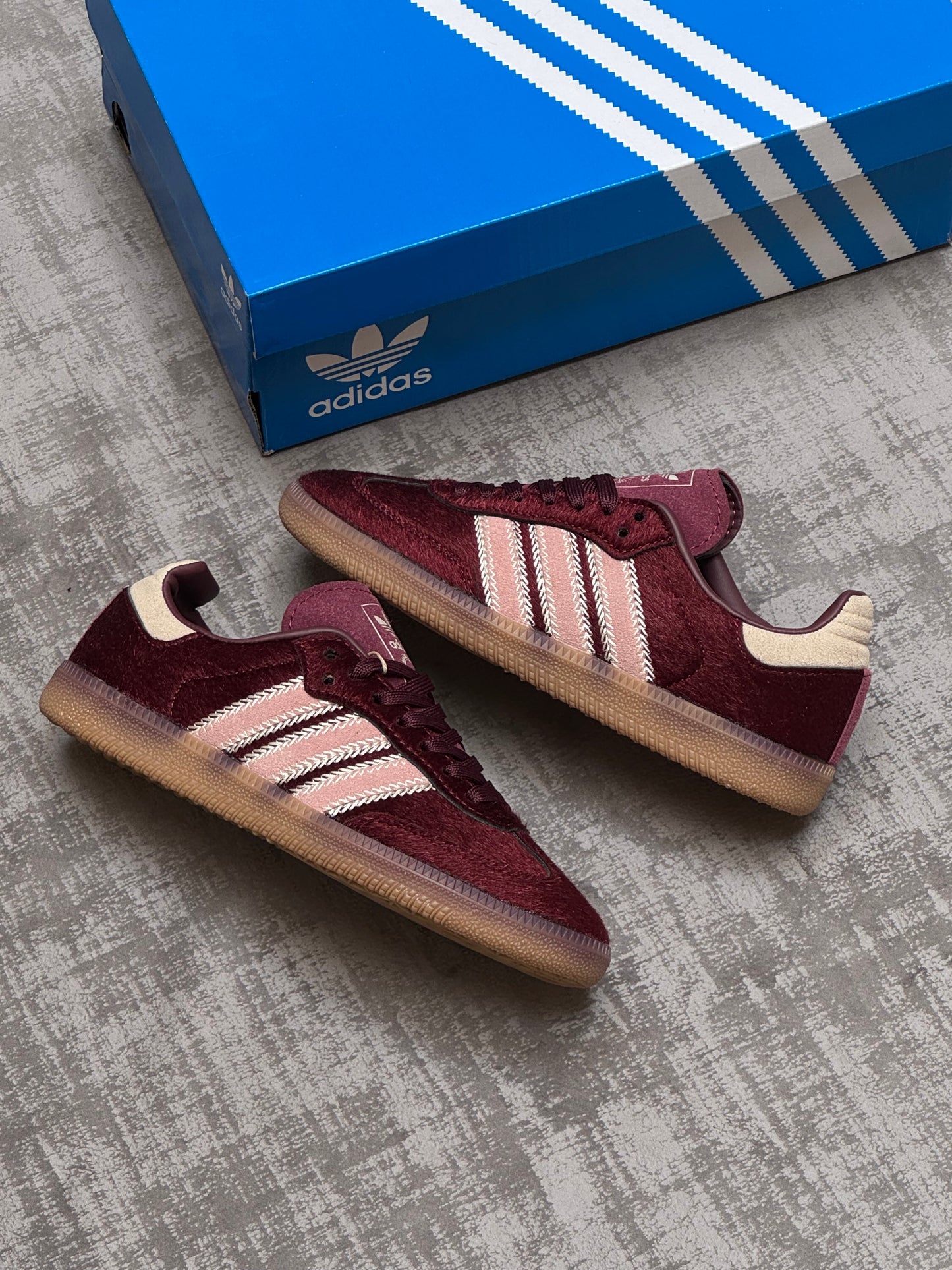 Adidas Samba OG “Maroon Sand Strata Pony”