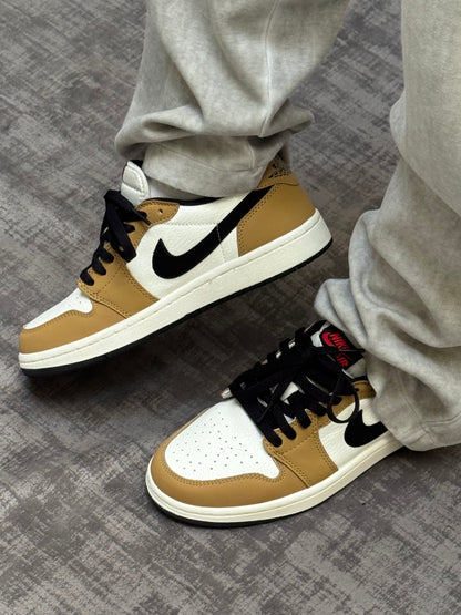 Air Jordan 1 Low Sail and Golden Harvest