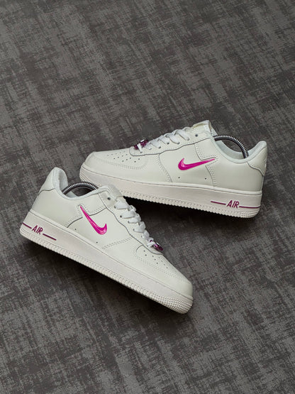 Nike Air Force One Just Do It Metallic Pink