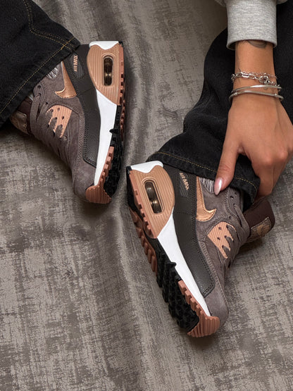 Nike Air Max 90 Leather Iron Metallic Red Bronze