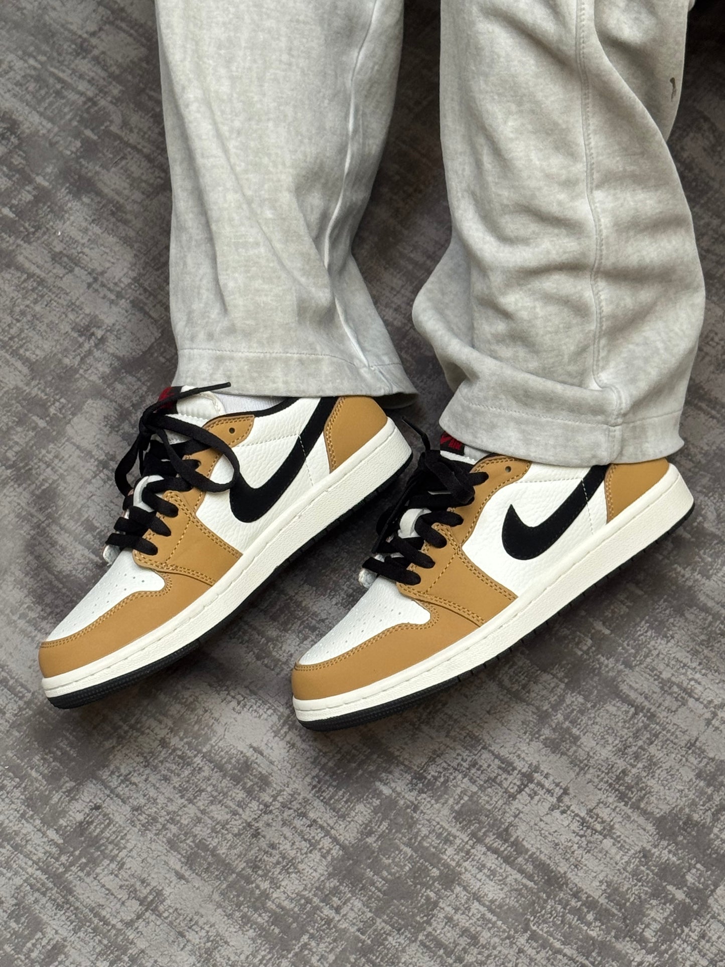 Air Jordan 1 Low Sail and Golden Harvest