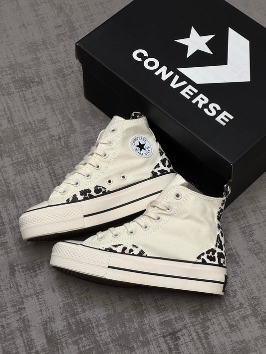 Converse Beige Animal Print