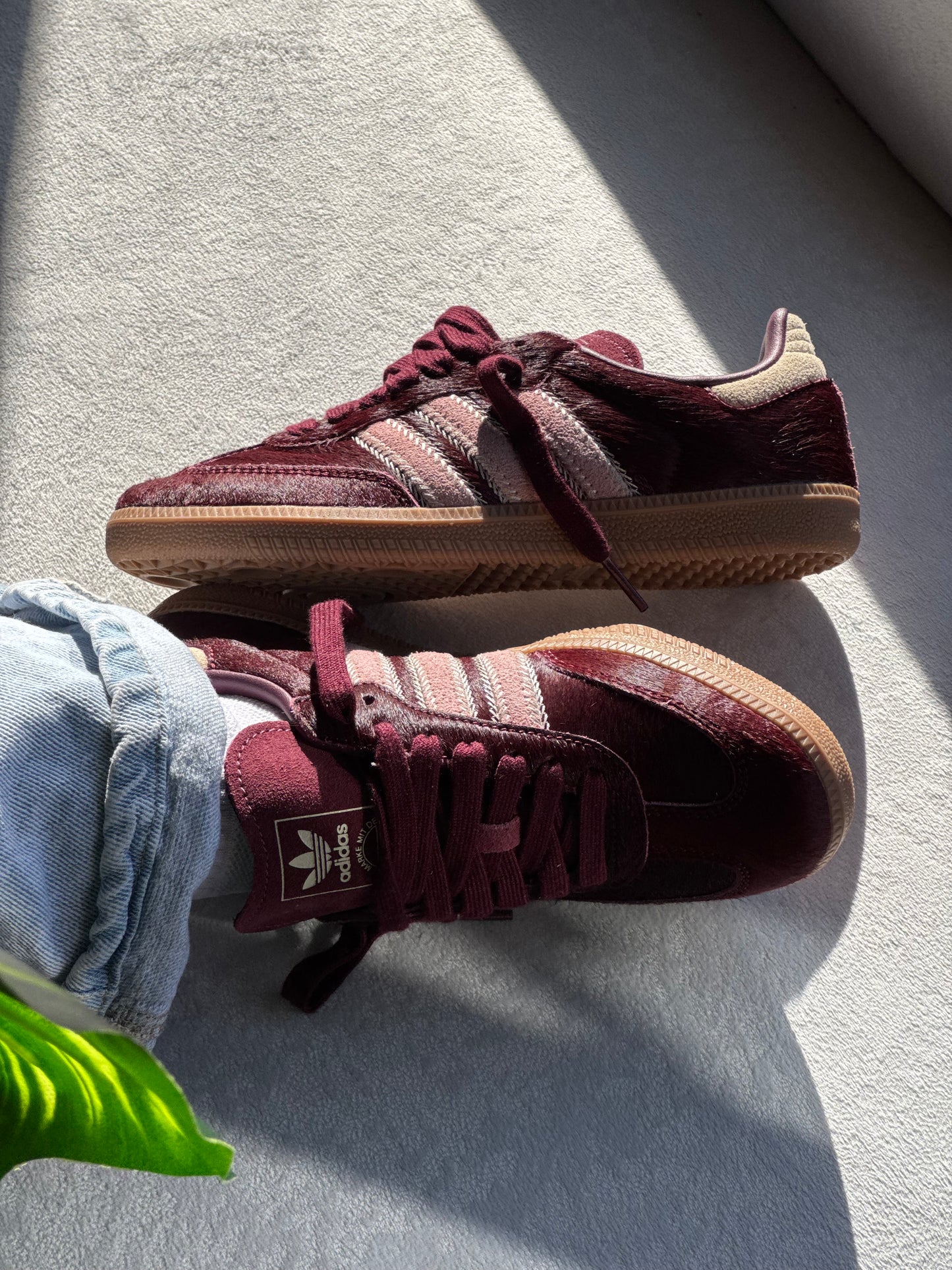 Adidas Samba OG “Maroon Sand Strata Pony”