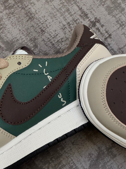 Travis Scott x Air Jordan 1 Low OG Marrón Verde