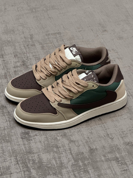 Travis Scott x Air Jordan 1 Low OG Marrón Verde