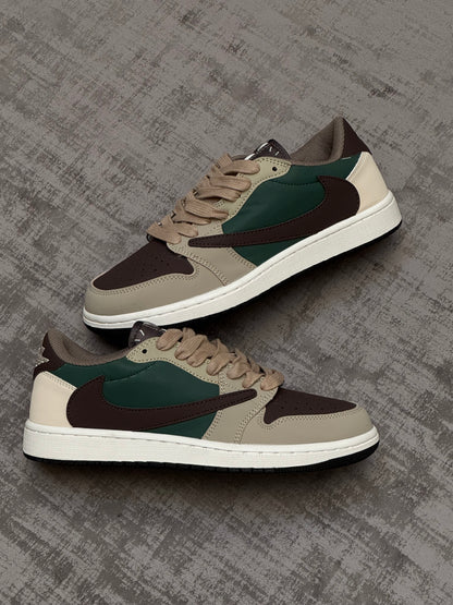 Travis Scott x Air Jordan 1 Low OG Marrón Verde