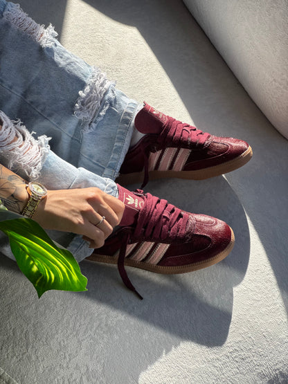 Adidas Samba OG “Maroon Sand Strata Pony”