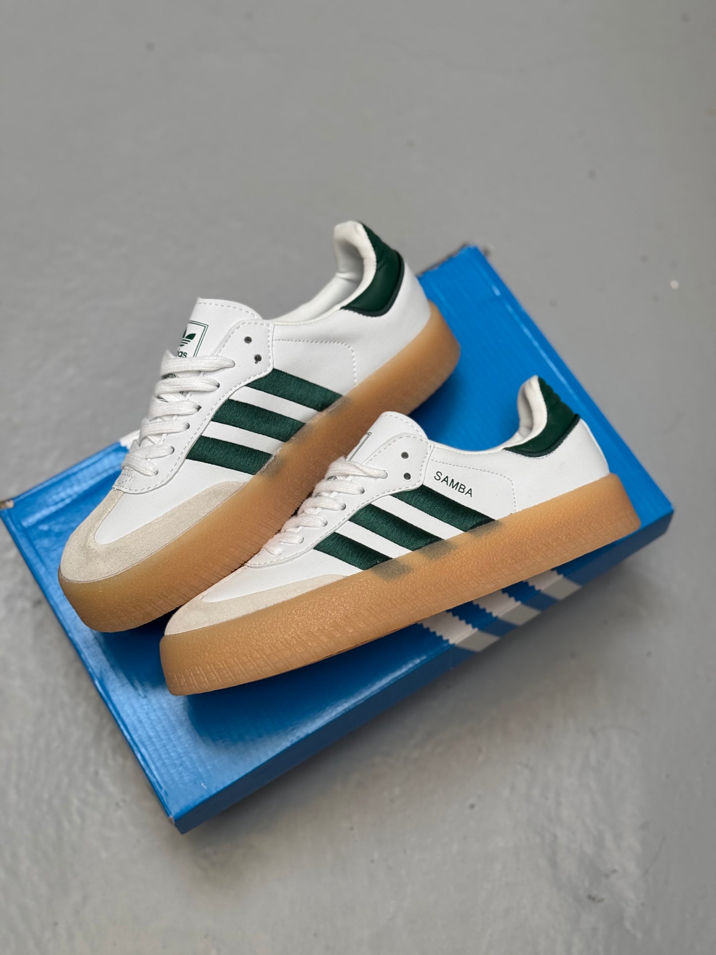 Adidas Samba Verde Plataforma