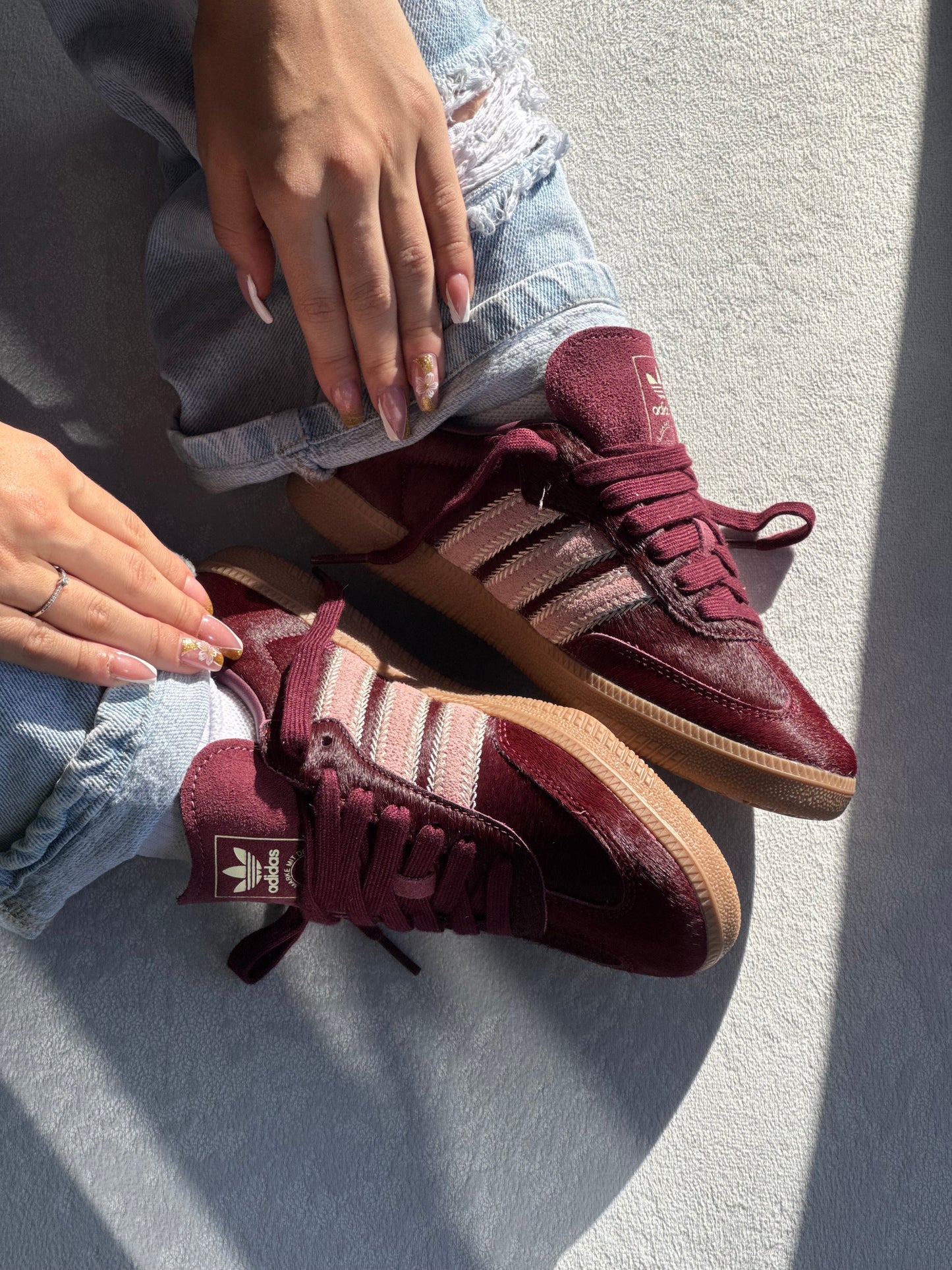 Adidas Samba OG “Maroon Sand Strata Pony”