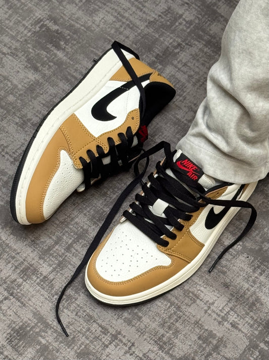 Air Jordan 1 Low Sail and Golden Harvest